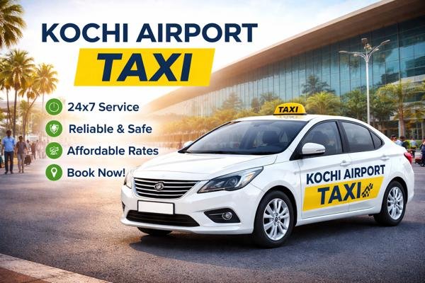 Kochi airport taxi pickup service with professional driver in Kerala